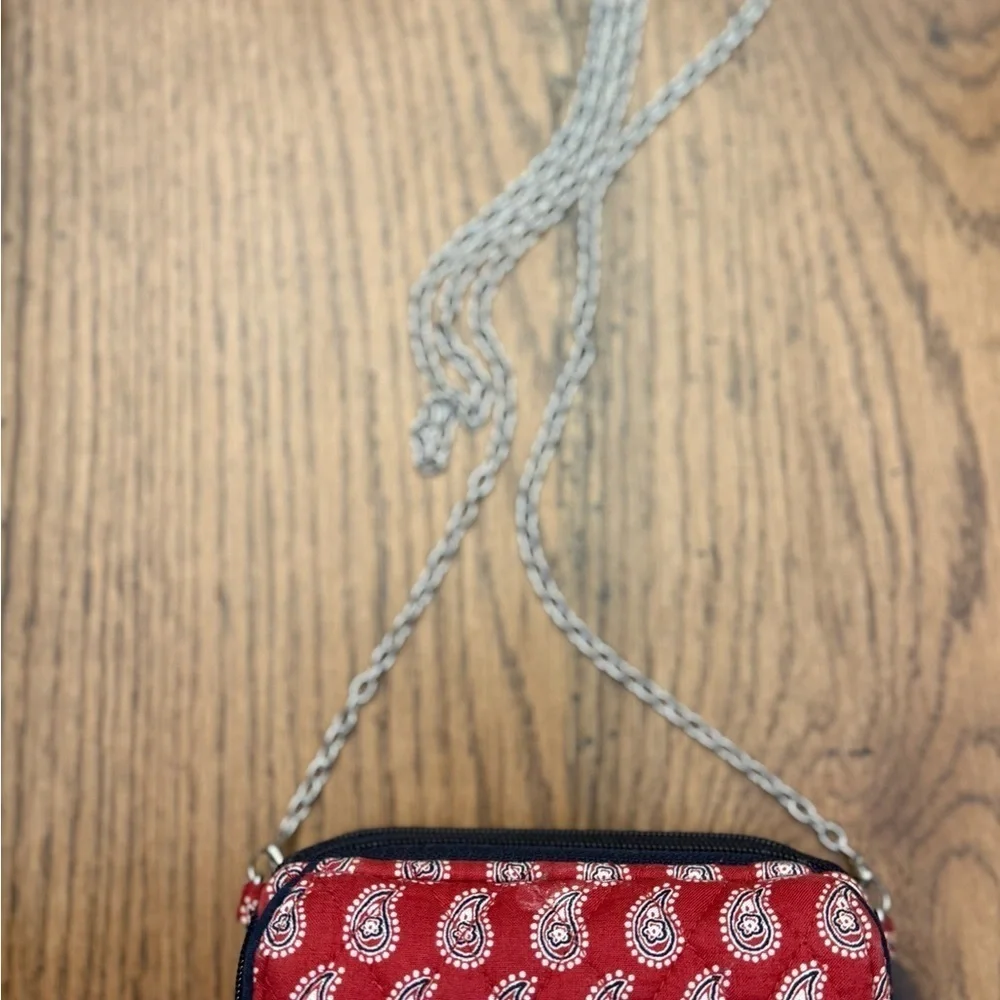 Vera Bradley Red Paisley Wallet/Crossbody